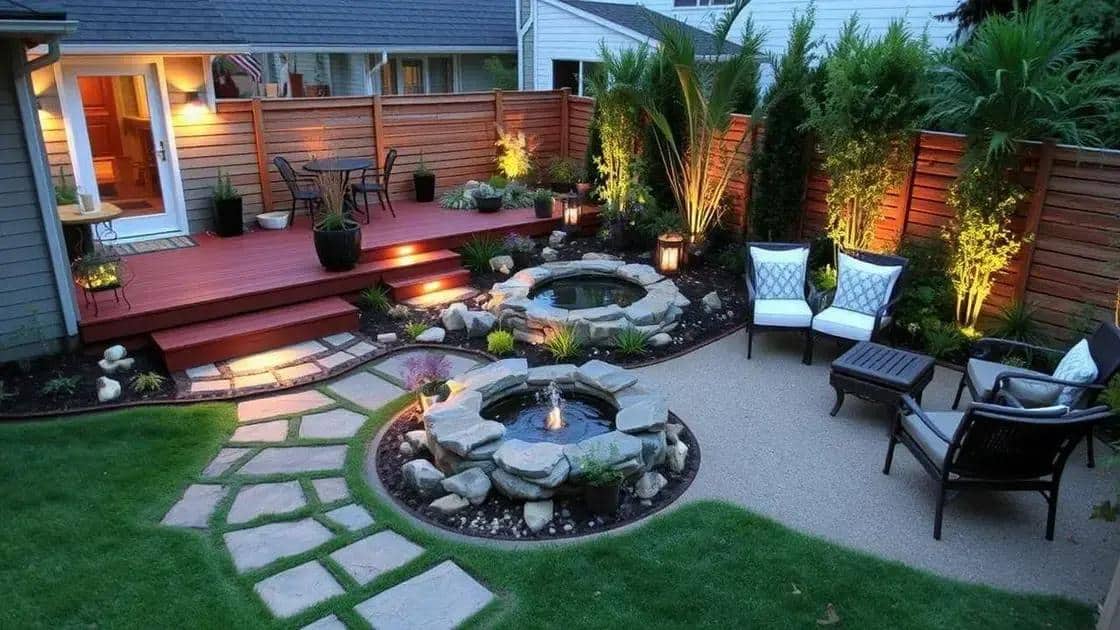 Elementos complementares no paisagismo Elementos complementares no paisagismo