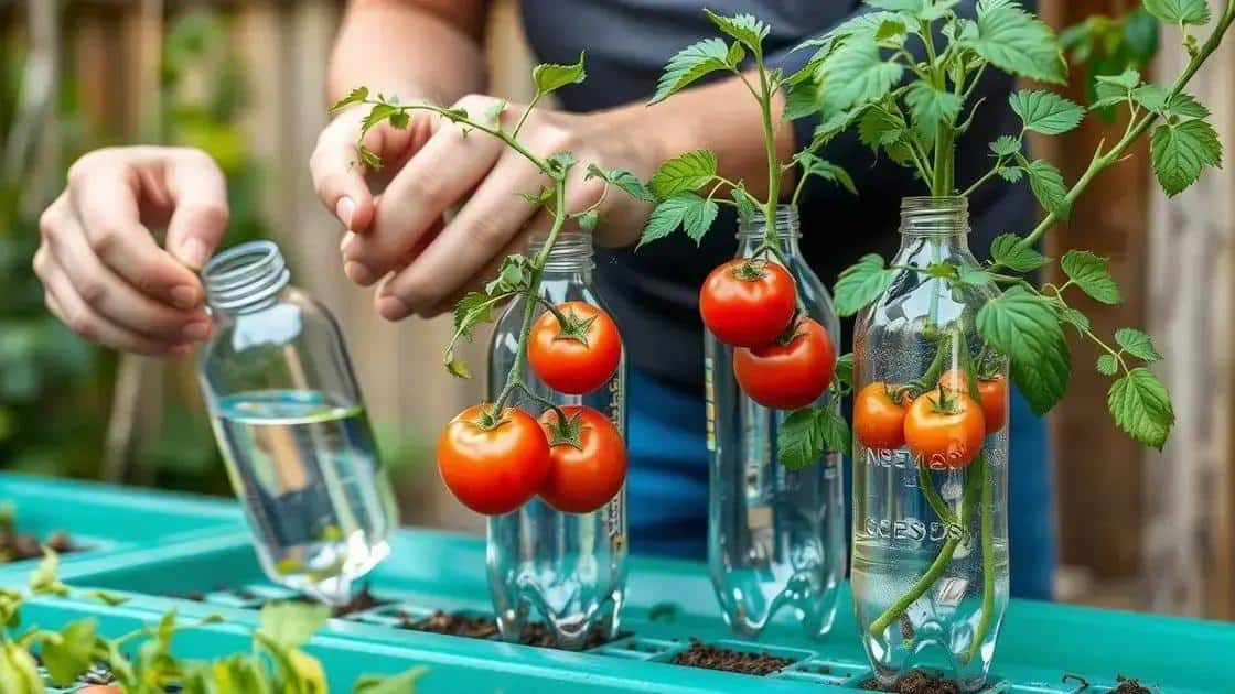 Cuidados específicos com tomates em garrafa Cuidados específicos com tomates em garrafa