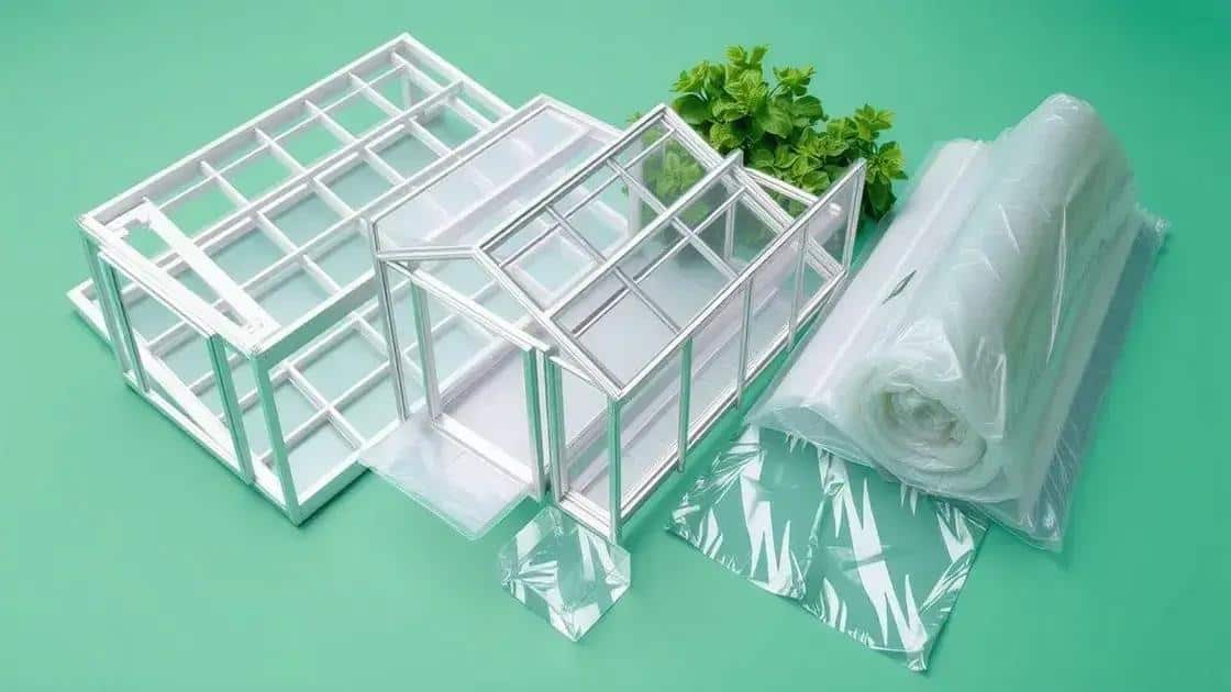 Materiais ideais para estufas Materiais ideais para estufas