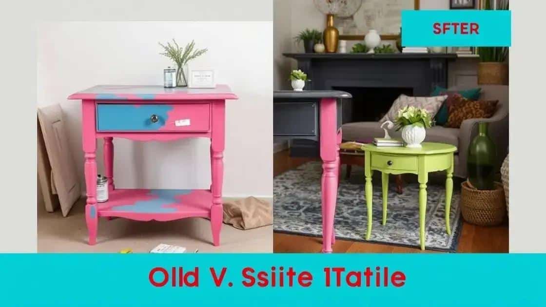 Como pintar e renovar mesas laterais antigos Como pintar e renovar mesas laterais antigos