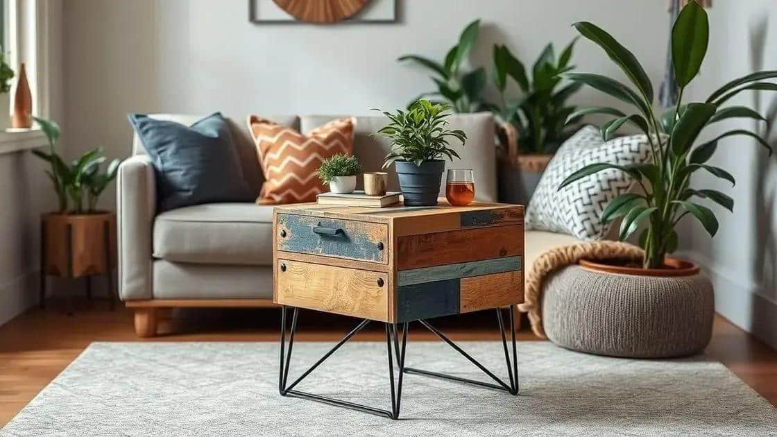 Leia mais sobre o artigo Como Transformar Objetos Descartados em Mesas Laterais que Parecem Peças de Designer