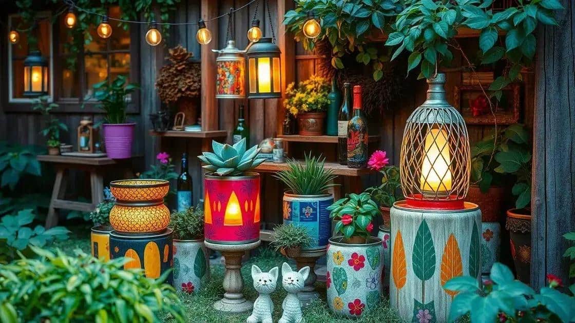 Reaproveitamento criativo: latas e garrafas na decoração Reaproveitamento criativo: latas e garrafas na decoração