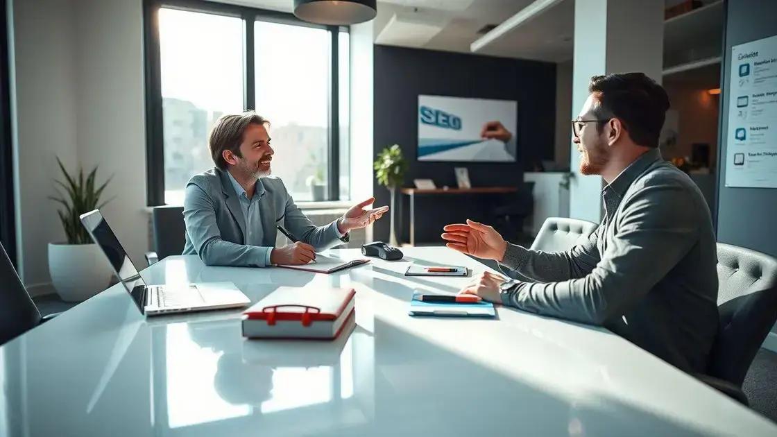 Leia mais sobre o artigo Como Vender Serviços de SEO: Script de Vendas Que Converte 1 a Cada 3 Reuniões