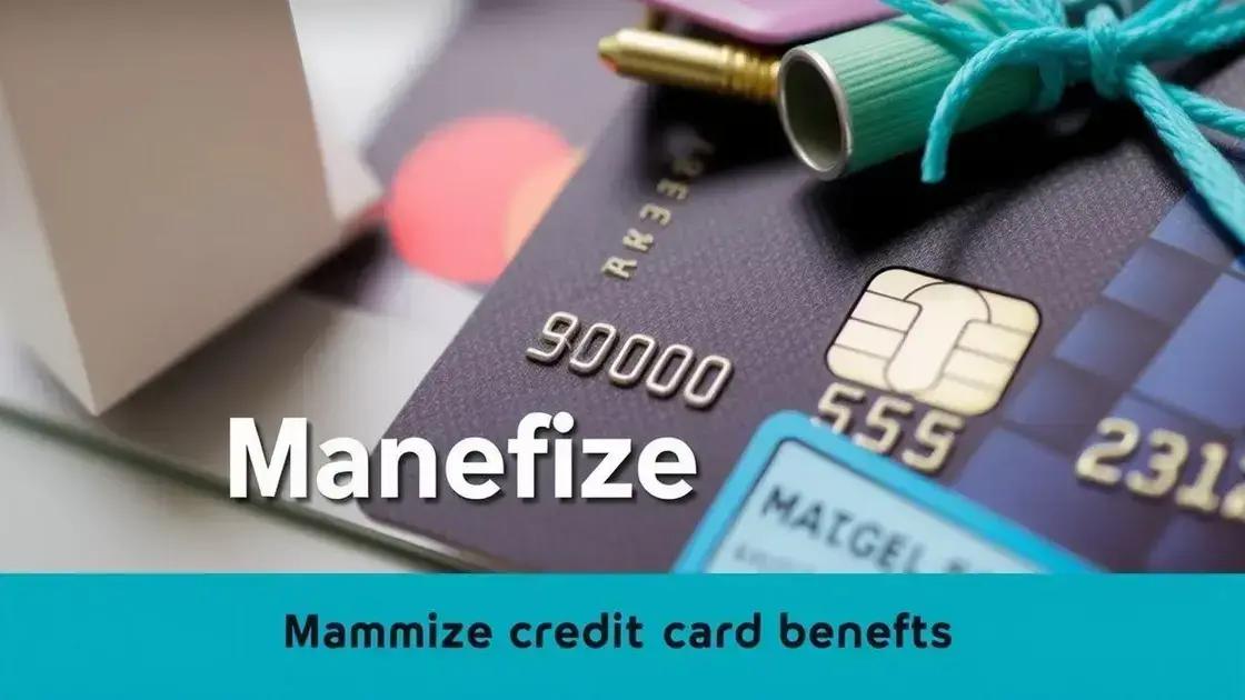 cartões de crédito: dicas para maximizar benefícios cartões de crédito: dicas para maximizar benefícios