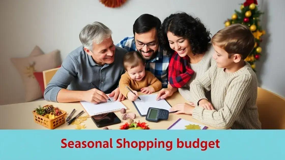 Como montar um orçamento para compras sazonais