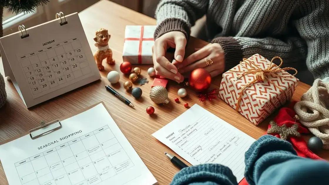 Como planejar as compras sazonalmente