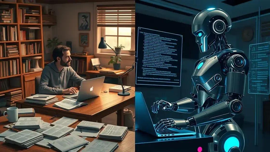 Comparando performance: IA e humano nos rankings do Google Comparando performance: IA e humano nos rankings do Google