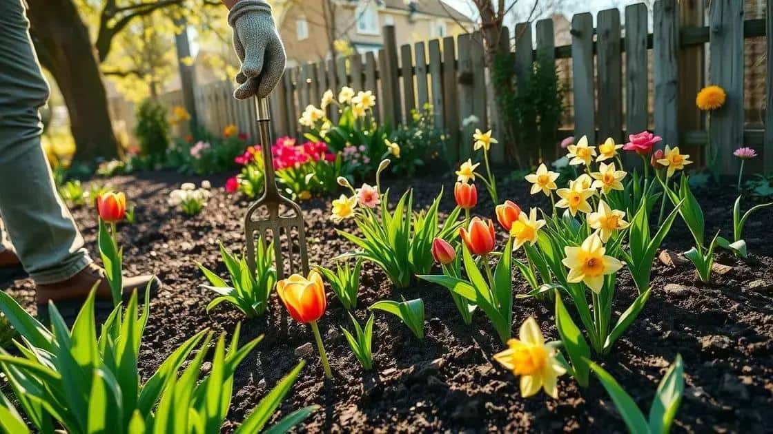 Preparação do jardim para a primavera Preparação do jardim para a primavera