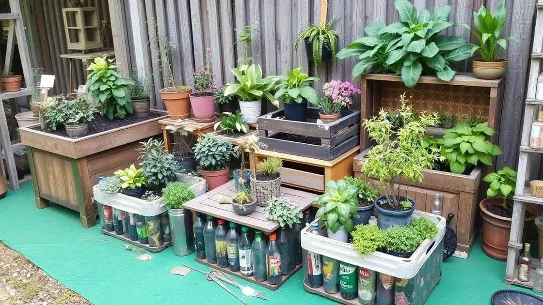 reaproveitamento de materiais na jardinagem