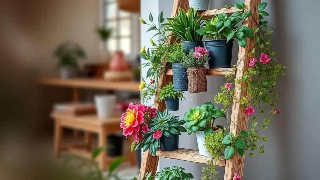 escada botanica como transformar uma escada velha no mais impressionante suporte para plantas