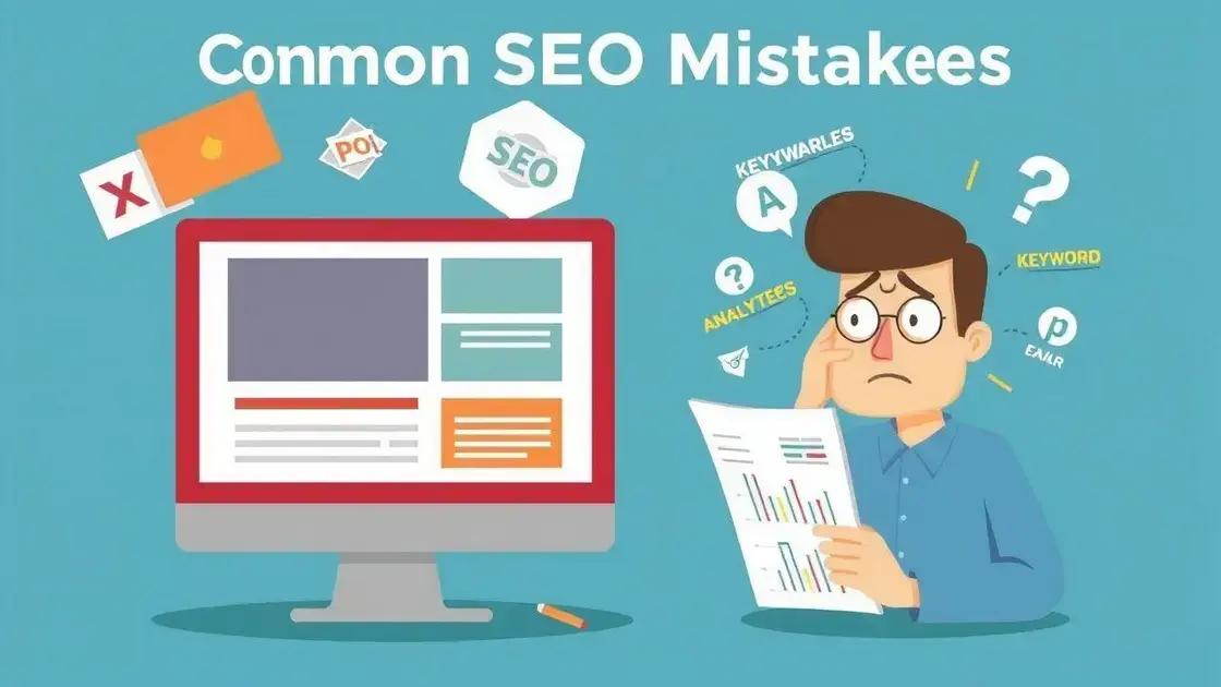 erros comuns de iniciantes em SEO erros comuns de iniciantes em SEO