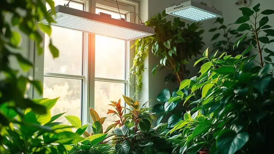 como otimizar a iluminação para suas plantas