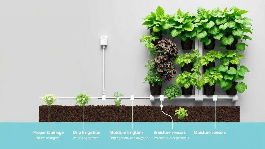Dicas de rega eficiente em espaços verticais