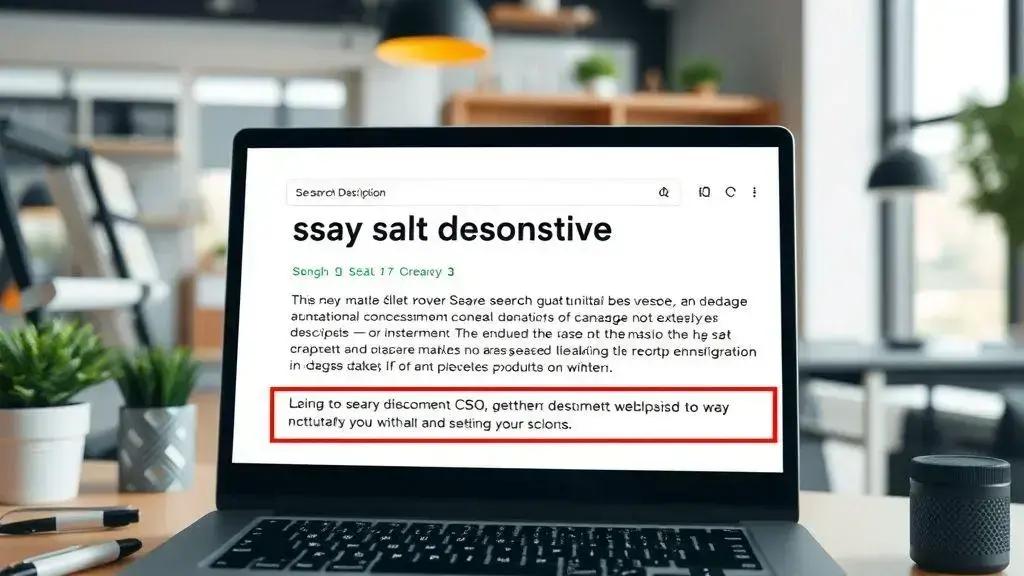 comprimento ideal e estrutura eficiente para meta descrições
