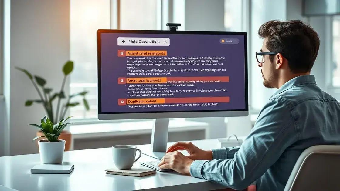 Erros comuns que prejudicam suas meta descrições Erros comuns que prejudicam suas meta descrições