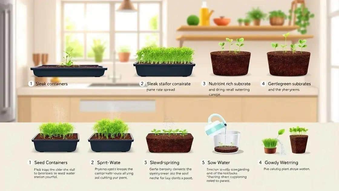 Passo a passo para plantar microverdes em casa Passo a passo para plantar microverdes em casa