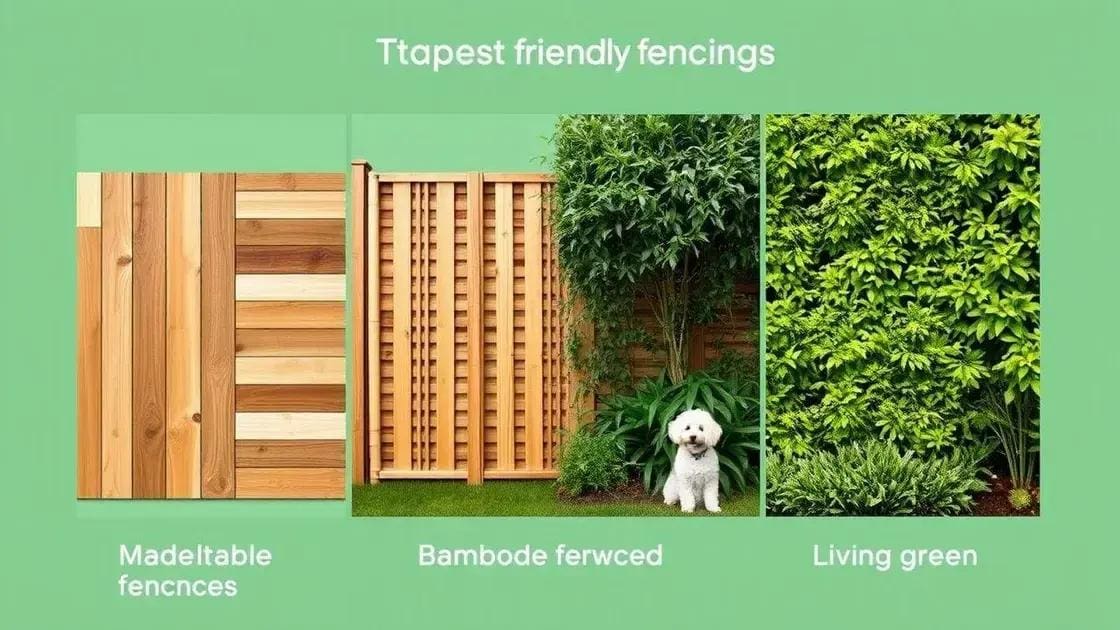 Materiais seguros e sustentáveis para cercas Materiais seguros e sustentáveis para cercas