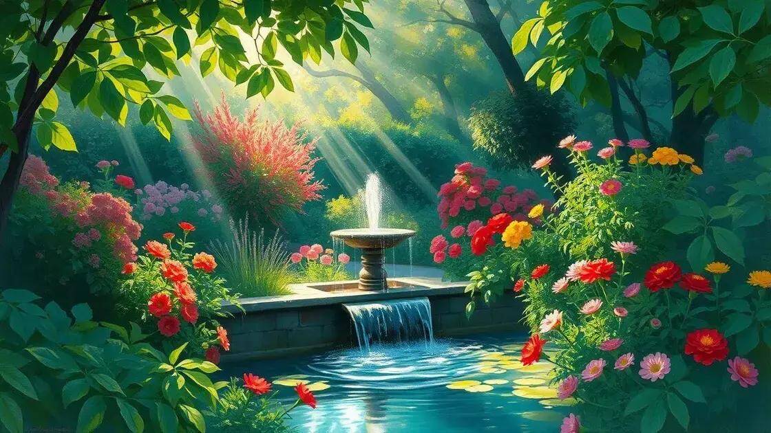 o poder da agua em movimento como incorporar elementos aquaticos em qualquer tamanho de jardim