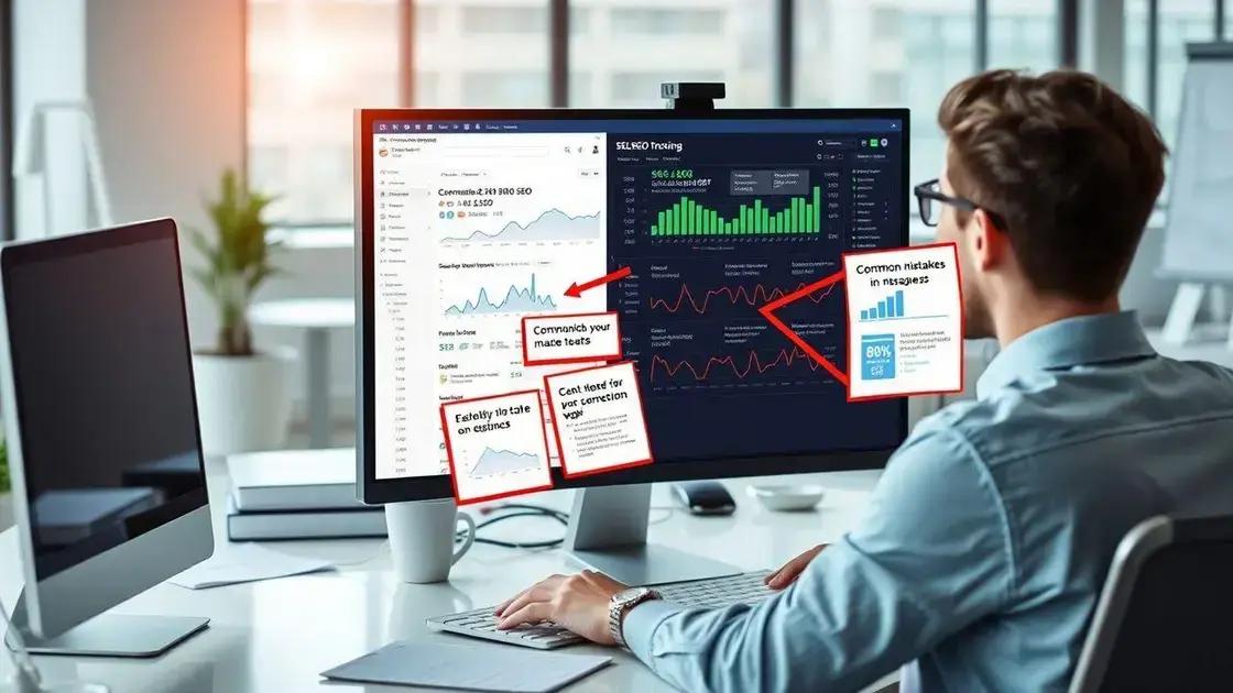 Erros comuns ao usar rank tracking tools e como evitar