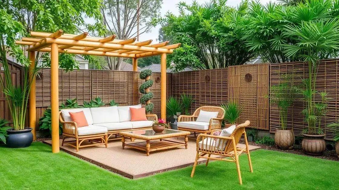 Dicas de design com bambu: mobiliário e estruturas