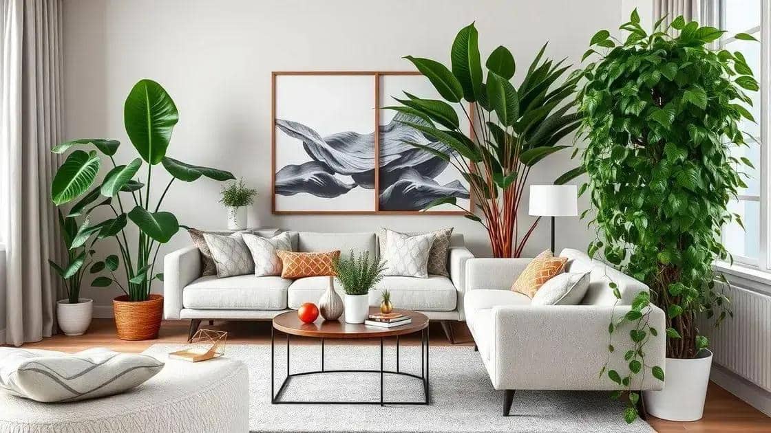 Plantas artificiais ideais para sala de estar Plantas artificiais ideais para sala de estar