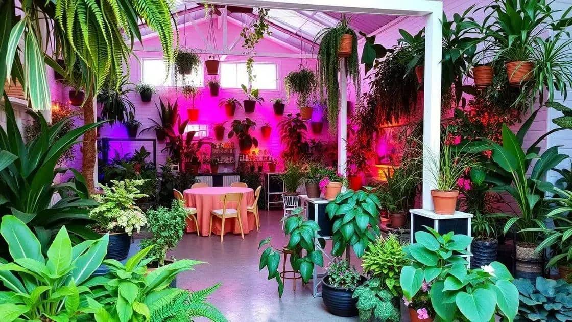 usando plantas para decorar festas e eventos
