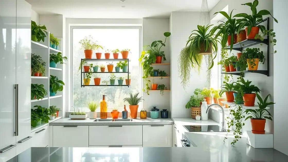 Ideias práticas para integrar plantas na cozinha Ideias práticas para integrar plantas na cozinha