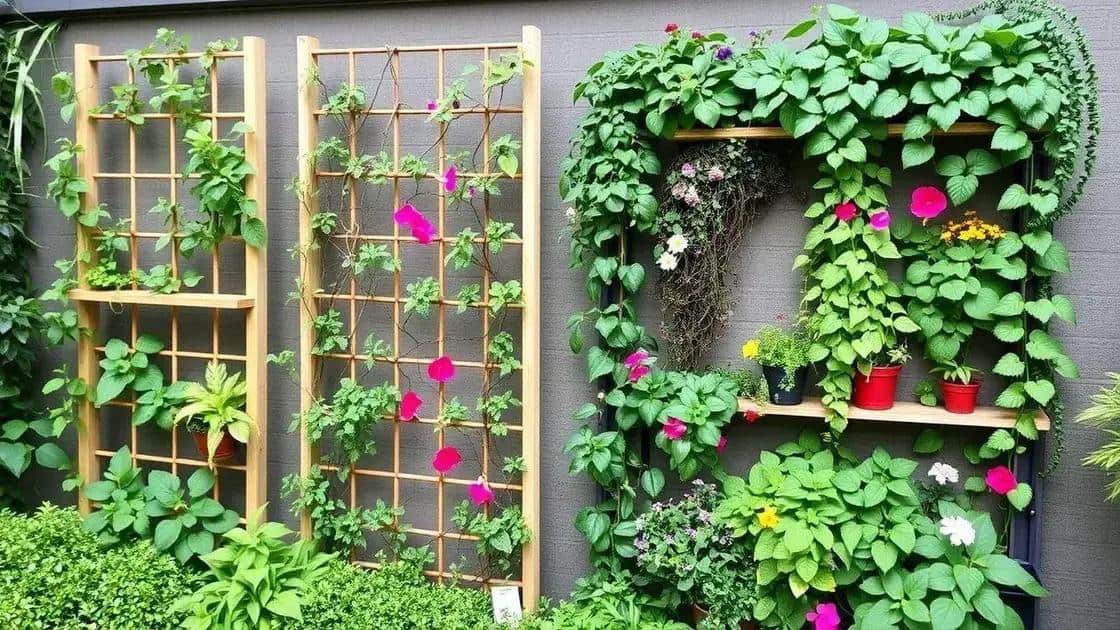 uso de suportes verticais no cultivo uso de suportes verticais no cultivo