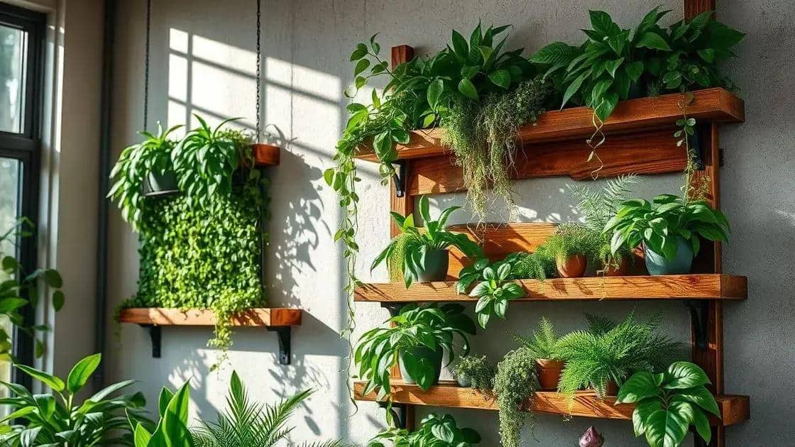 Benefícios das prateleiras para plantas em espaços pequenos