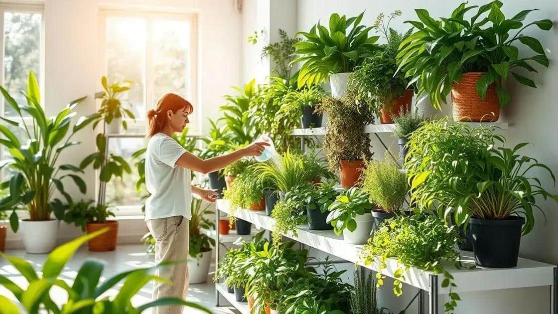 Dicas de manutenção para plantas em prateleiras