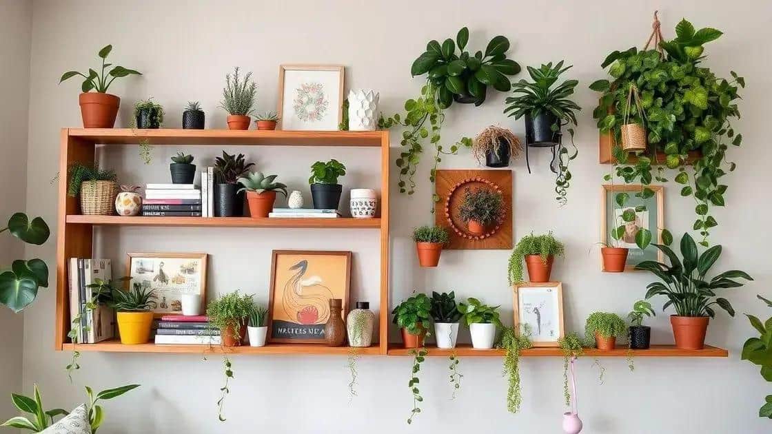 Ideias criativas de decoração com prateleiras verde