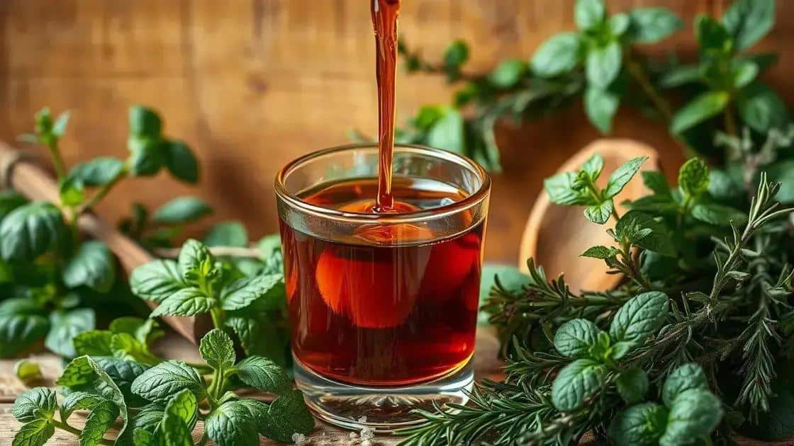 O que são xaropes de ervas?