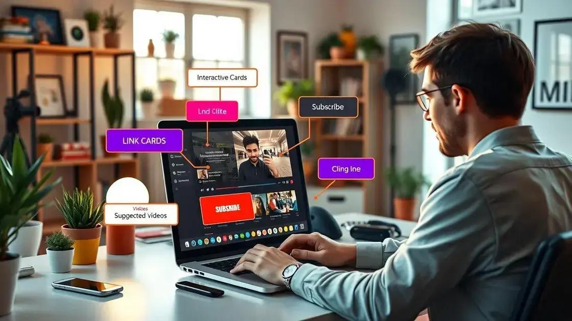 Uso estratégico de links, cards e telas finais Uso estratégico de links, cards e telas finais