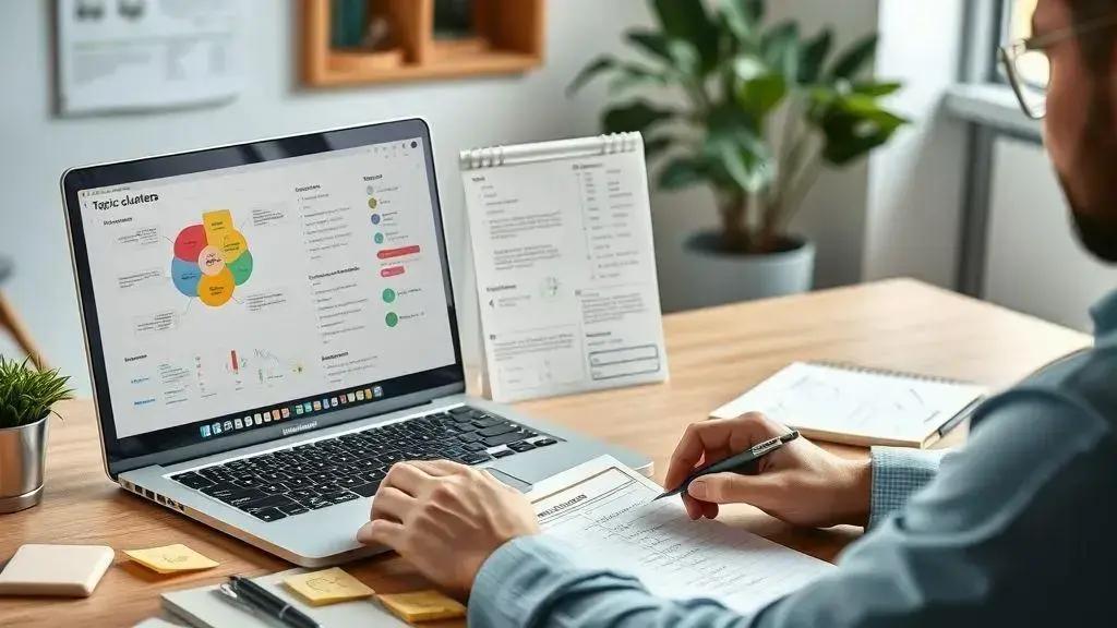 como criar clusters de conteudo usando inteligencia artificial