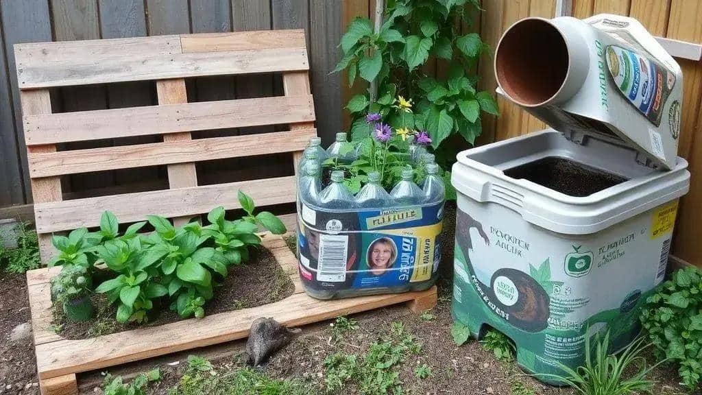 Reaproveitamento de materiais na jardinagem Reaproveitamento de materiais na jardinagem