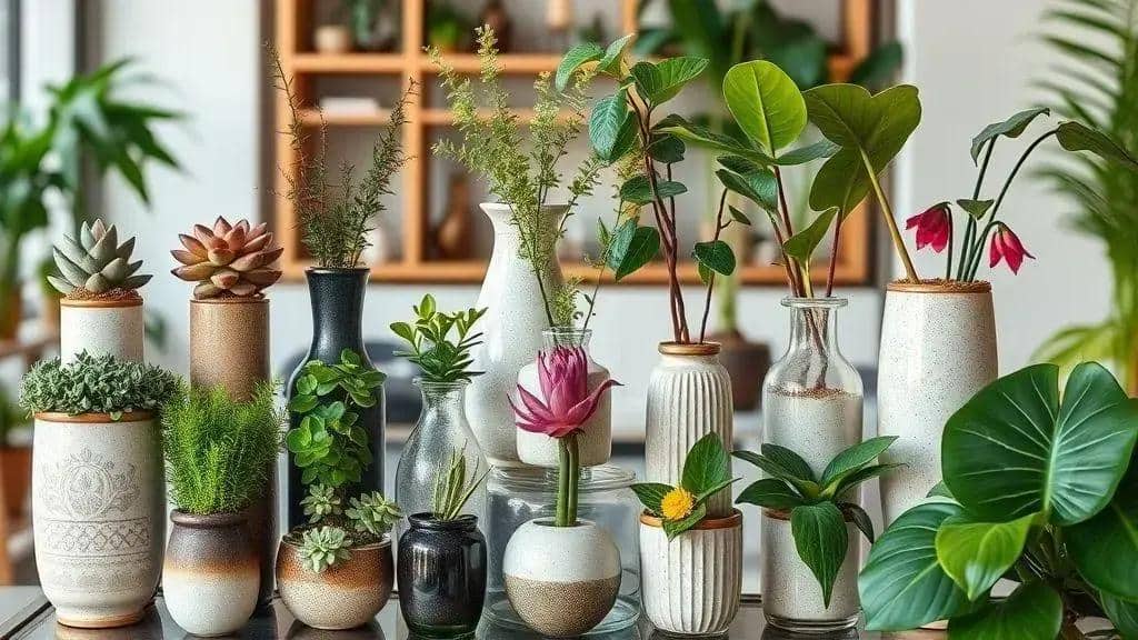 Plantas ideais para usar com vasos decorativos Plantas ideais para usar com vasos decorativos