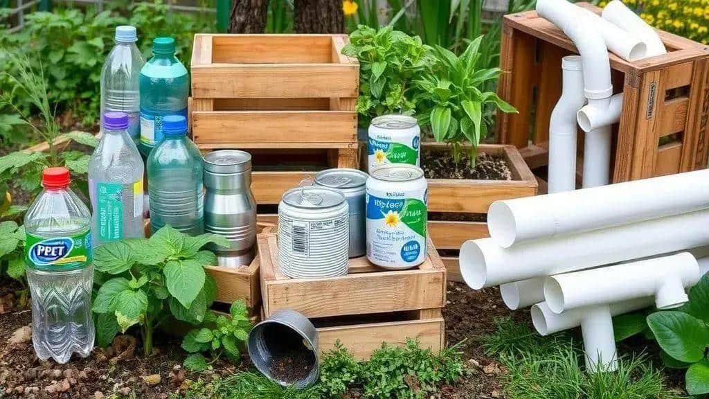 Reaproveitamento de materiais na jardinagem Reaproveitamento de materiais na jardinagem